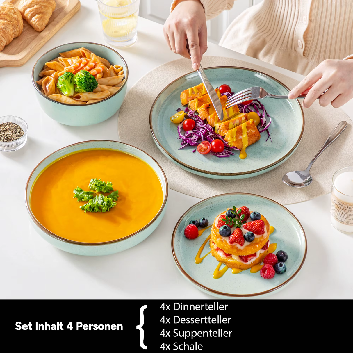 Geschirr-Set Loire | 16-32 Teile für 4-8 Personen