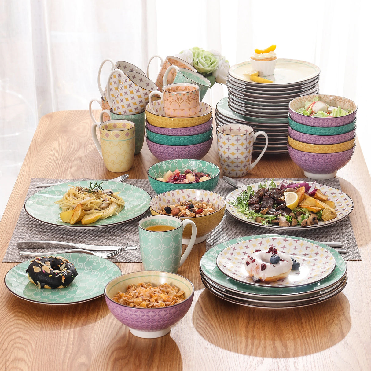 Geschirr-Set Tulip | 16-48 Teile für 4-12 Personen