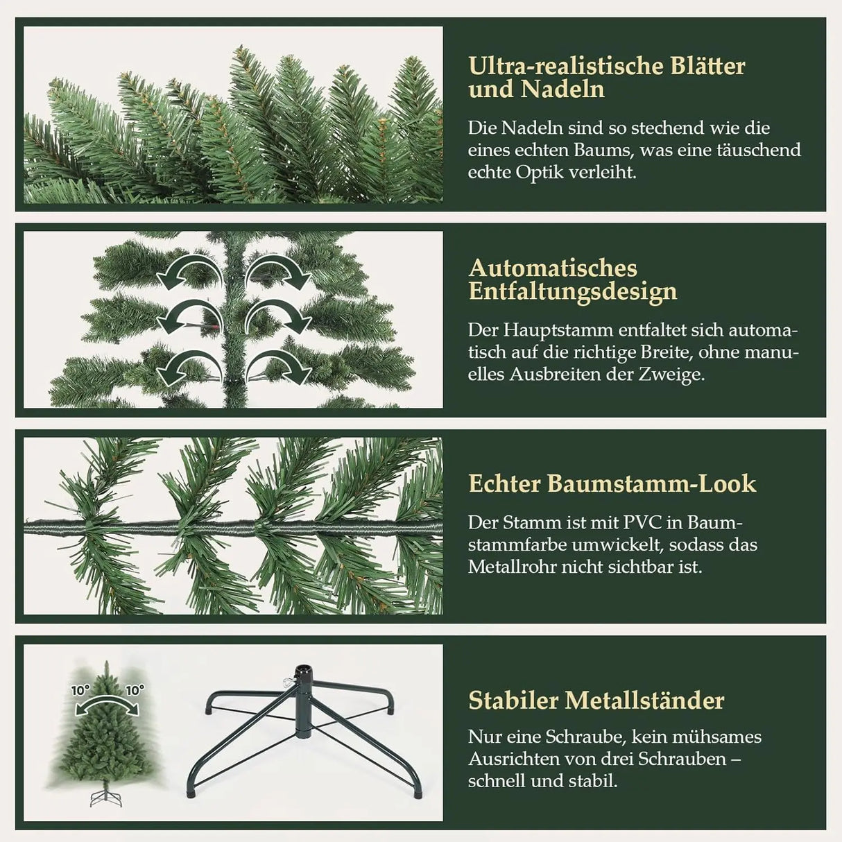 Künstlicher Weihnachtsbaum Nordmann