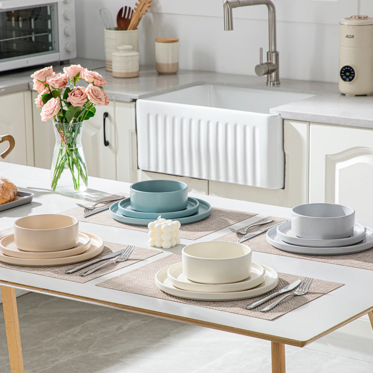 Geschirr-Set Oslo | 12-24 Teile für 4-8 Personen