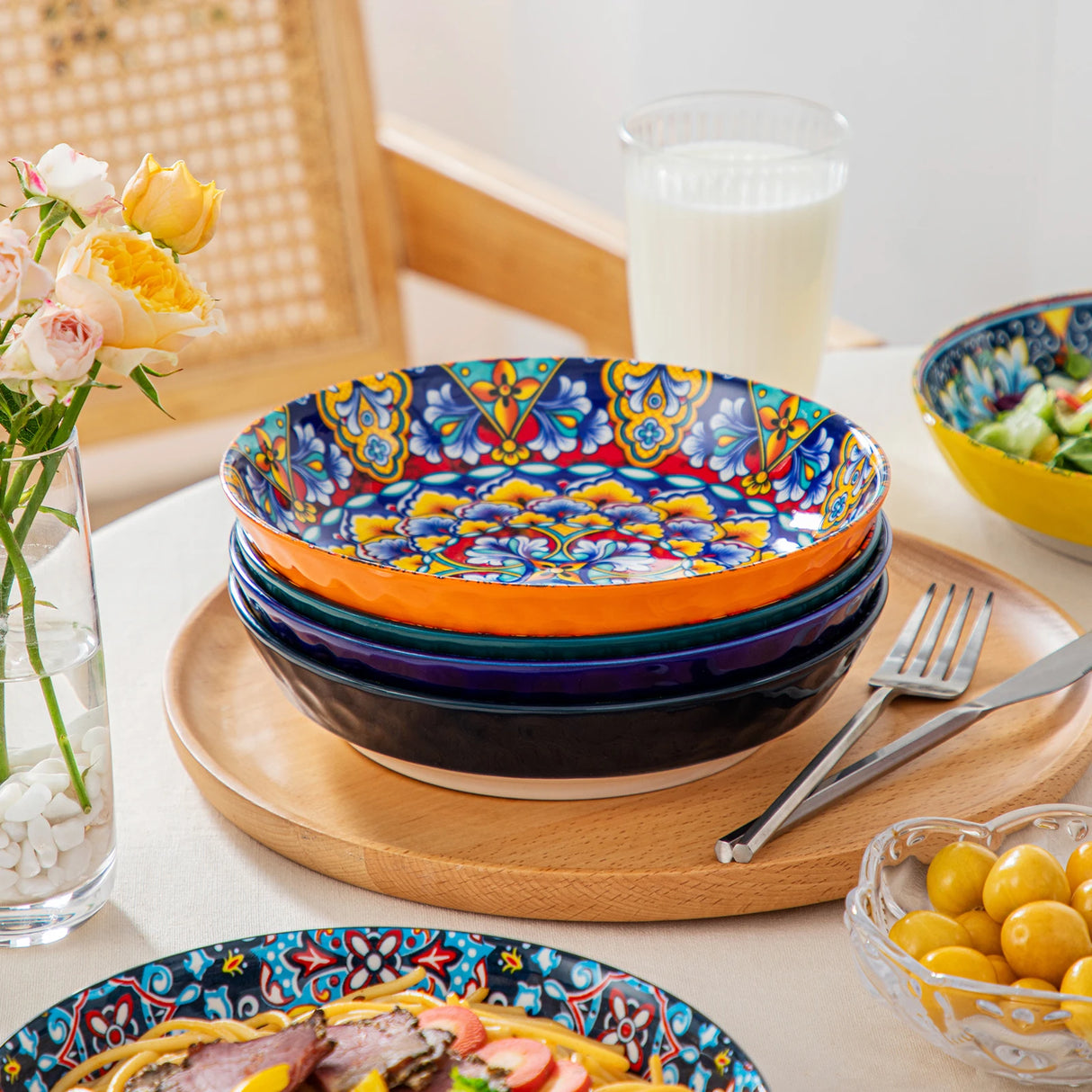 Geschirr-Set Mandala | 12-48 Teile für 4-12 Personen