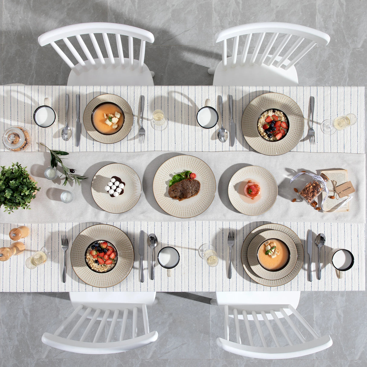 Geschirr-Set Guto | 16-48 Teile für 4-12 Personen