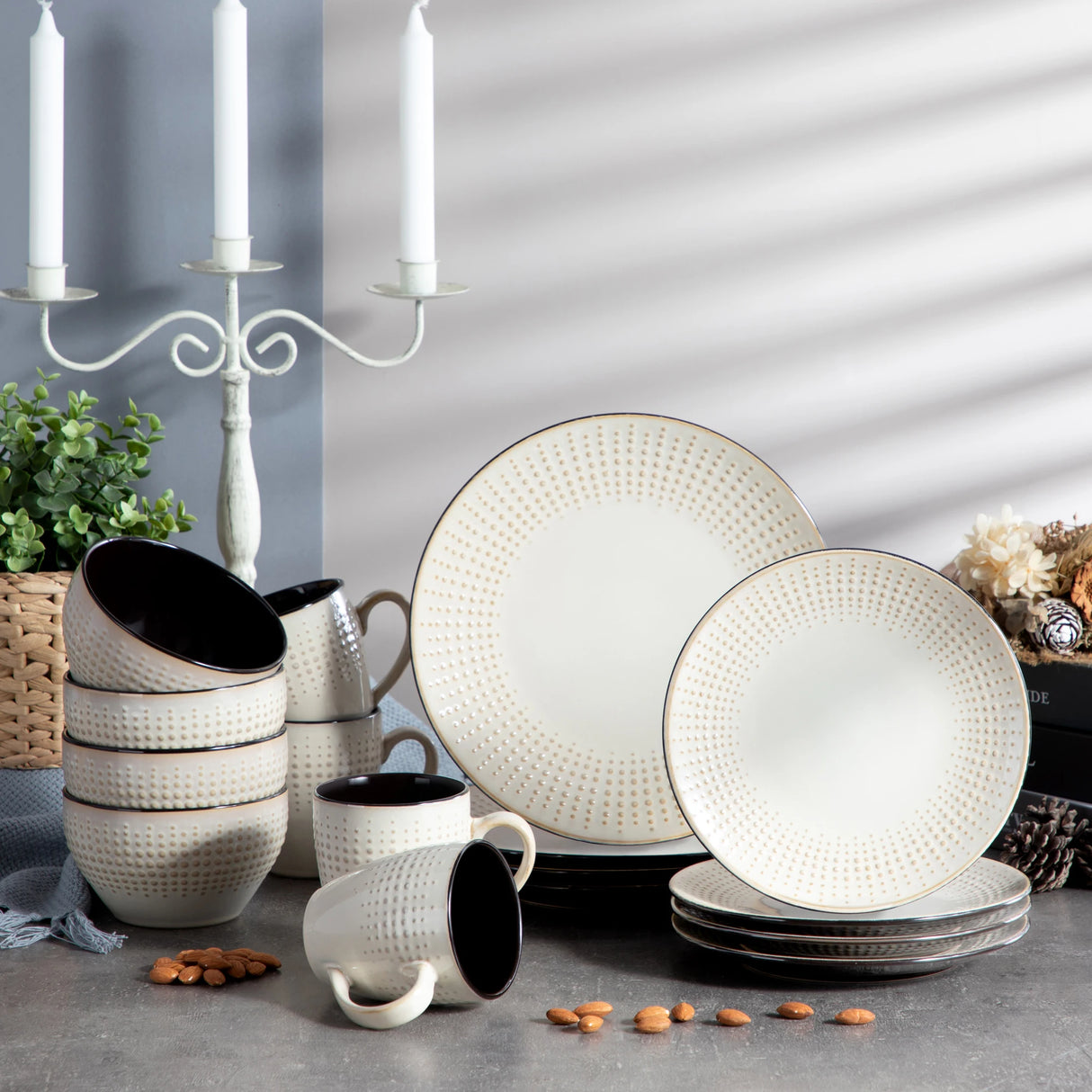 Geschirr-Set Guto | 16-48 Teile für 4-12 Personen