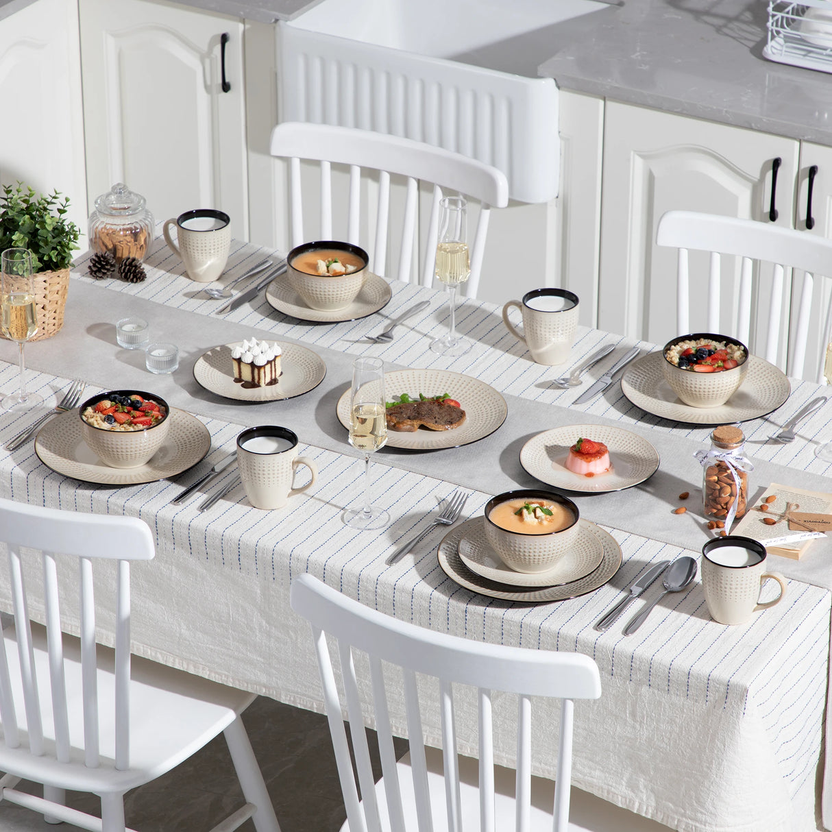 Geschirr-Set Guto | 16-48 Teile für 4-12 Personen