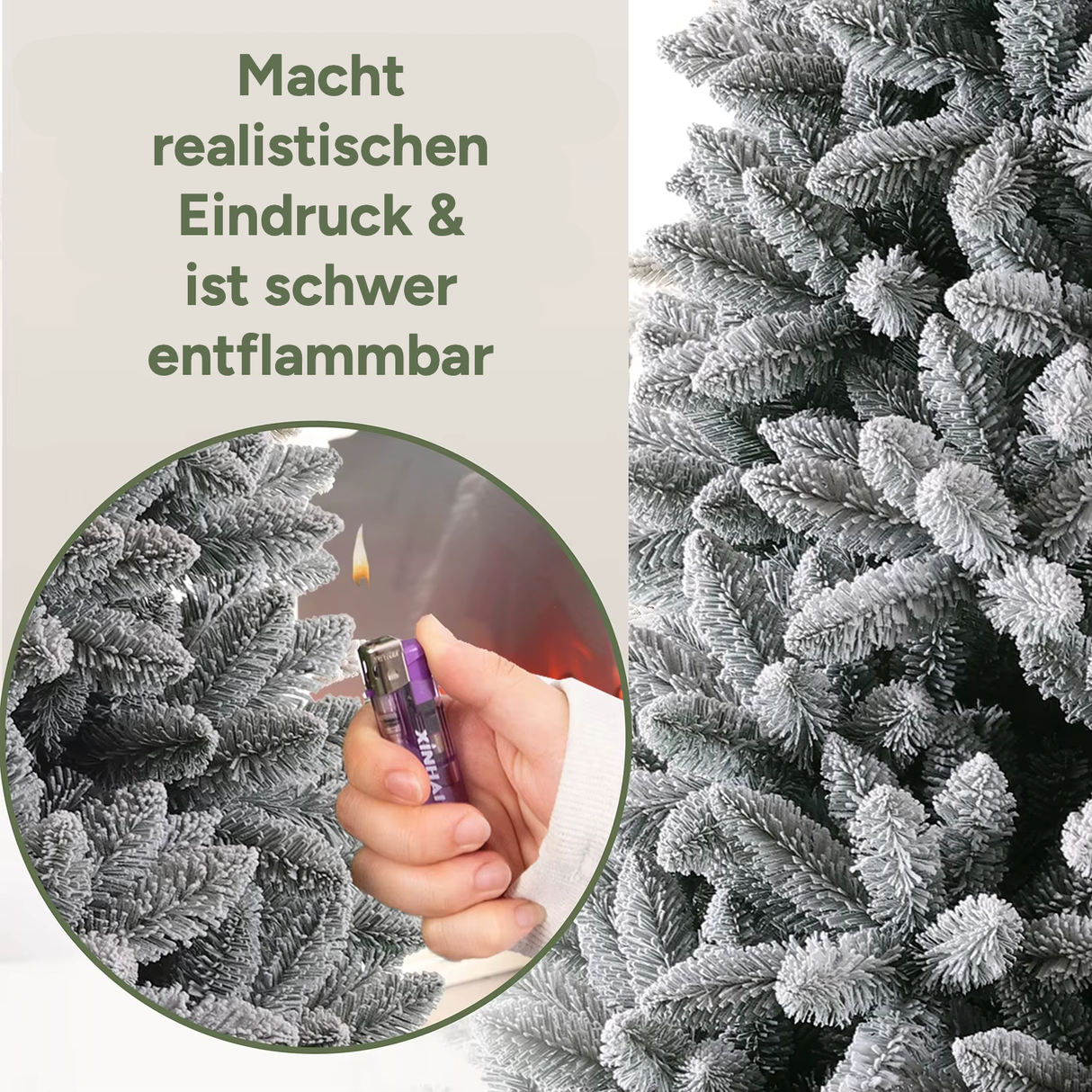 Künstlicher Weihnachtsbaum Premium mit Schnee