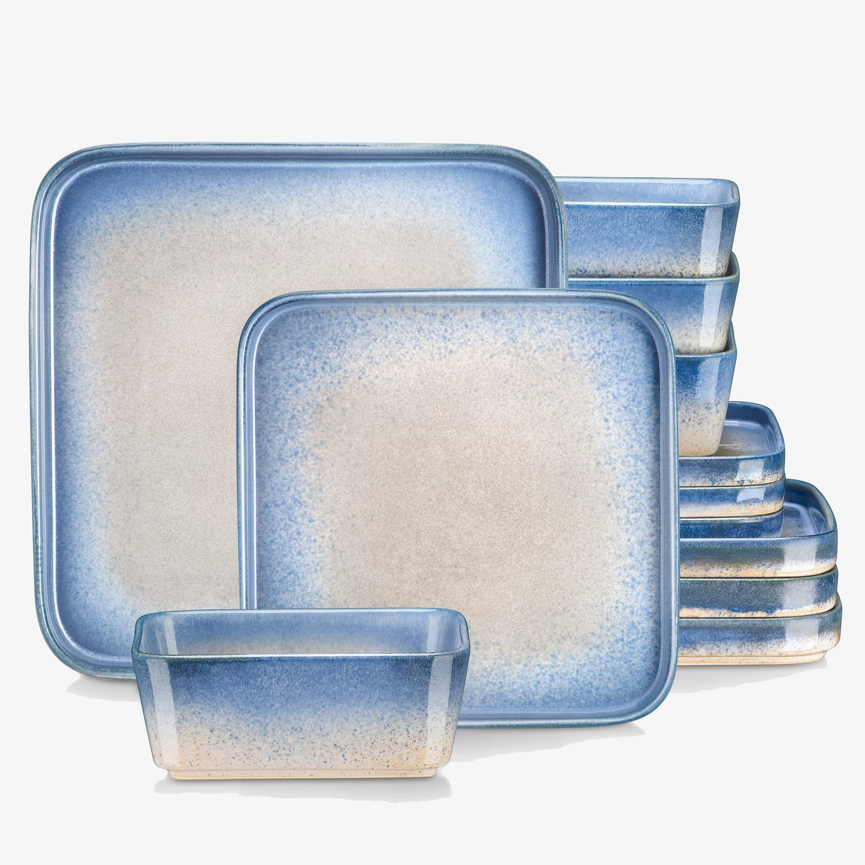 Geschirr-Set Square | 12-24 Teile für 4-8 Personen