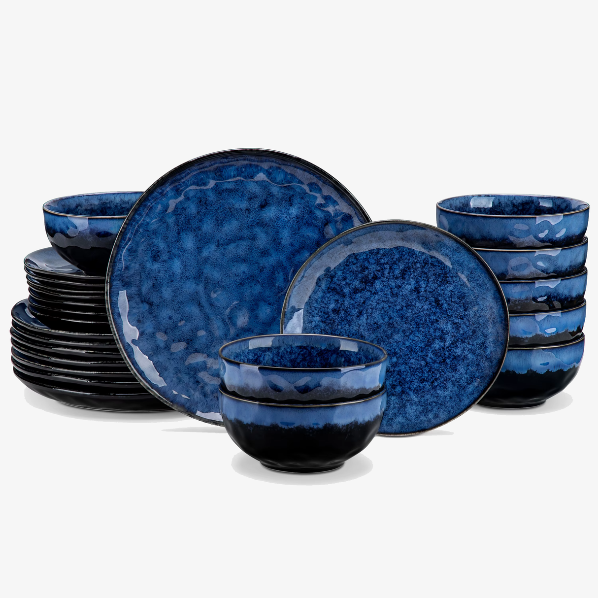 Geschirr-Set Blue Lagoon | 12-24 Teile für 4-8 Personen