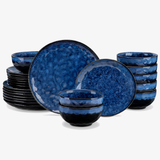 Geschirr-Set Blue Lagoon | 12-24 Teile für 4-8 Personen