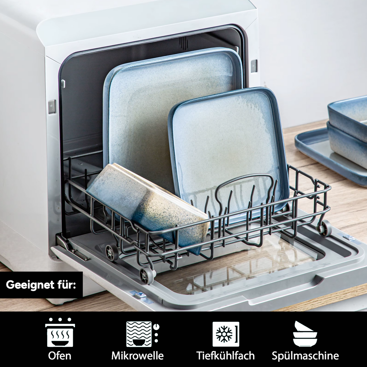 Geschirr-Set Square | 12-24 Teile für 4-8 Personen