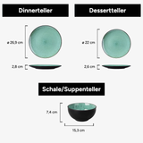 Geschirr-Set Bubble | 12 Teile für 4 Personen