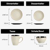 Geschirr-Set Guto | 16-48 Teile für 4-12 Personen