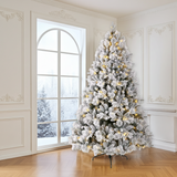 Künstlicher Weihnachtsbaum Premium mit Schnee & LED-Beleuchtung