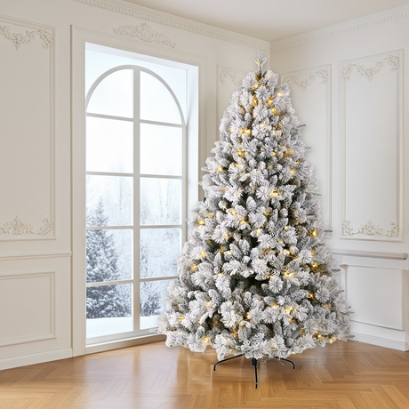 Künstlicher Weihnachtsbaum Premium mit Schnee & LED-Beleuchtung