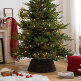 Weihnachtsbaumrock im Rattan-Look