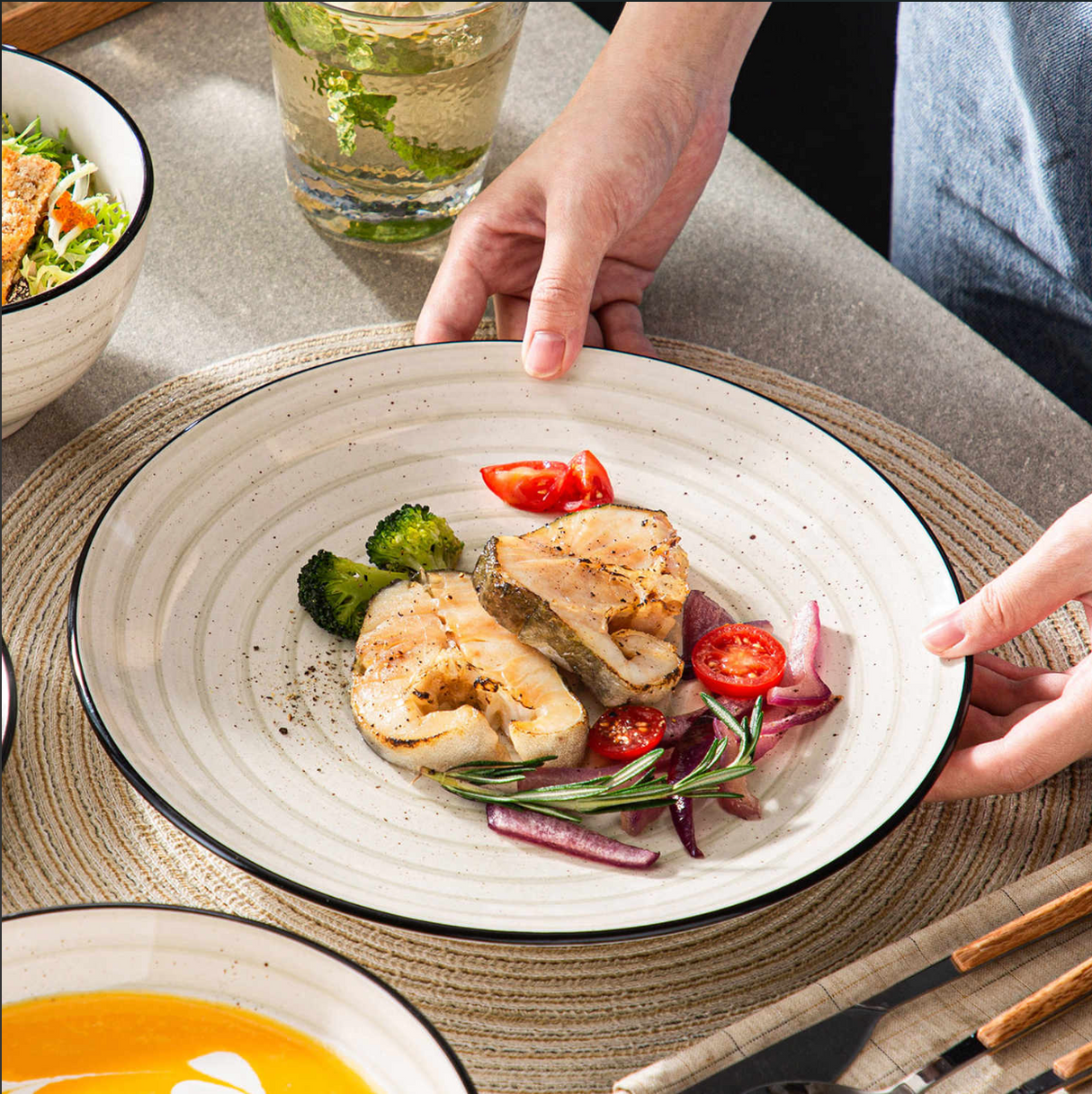 Geschirr-Set Artisan | 24-48 Teile für 6-12 Personen