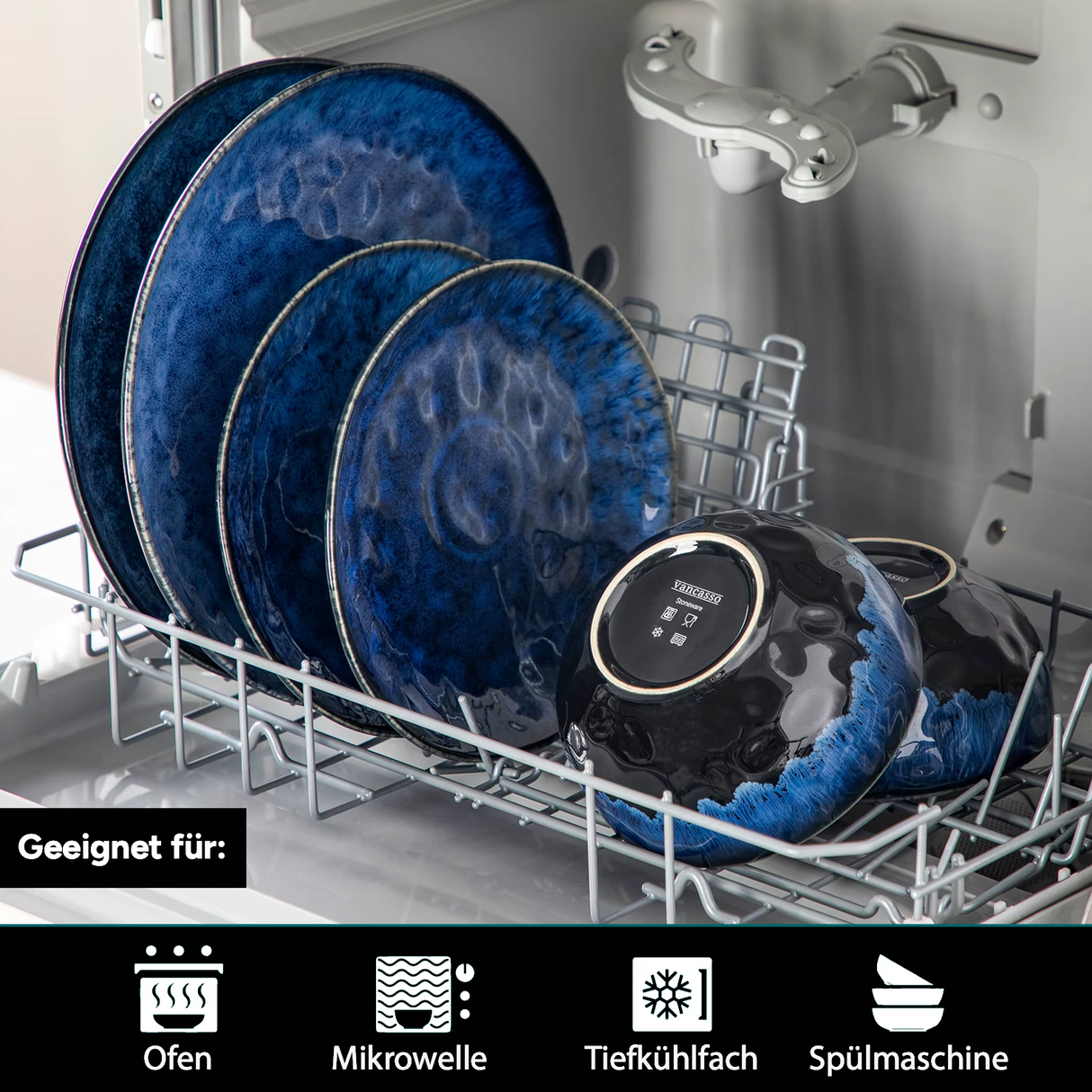 Geschirr-Set Blue Lagoon | 12-24 Teile für 4-8 Personen