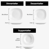 Geschirr-Set Elisa | 18 Teile für 6 Personen