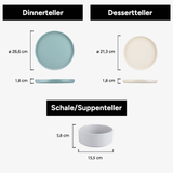 Geschirr-Set Oslo | 12-24 Teile für 4-8 Personen
