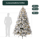 Künstlicher Weihnachtsbaum Premium mit Schnee & LED-Beleuchtung
