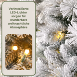 Künstlicher Weihnachtsbaum Premium mit Schnee & LED-Beleuchtung