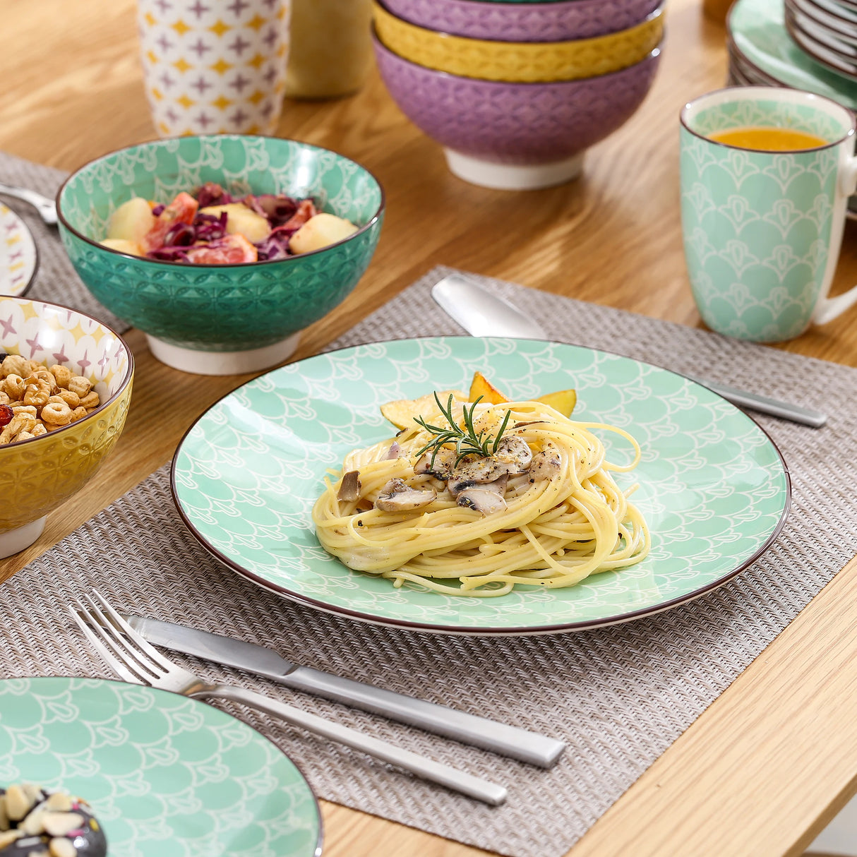 Geschirr-Set Tulip | 16-48 Teile für 4-12 Personen