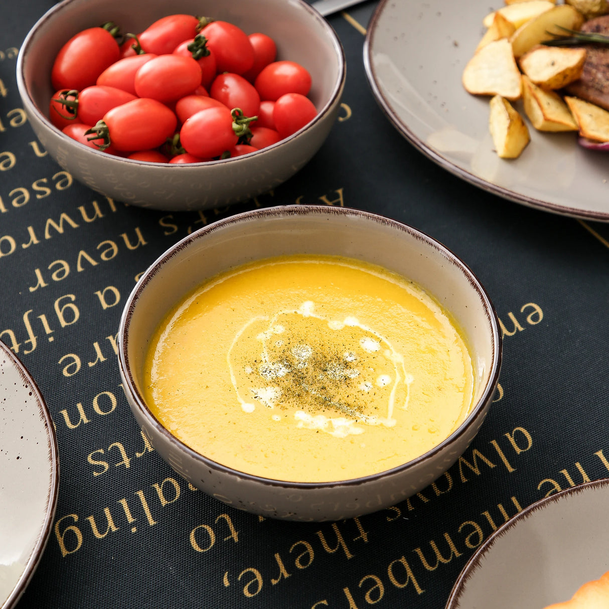 Geschirr-Set Gris | 16-32 Teile für 4-8 Personen