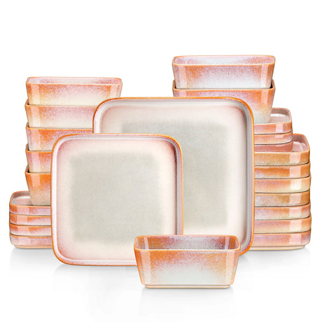 Geschirr-Set Square | 12-24 Teile für 4-8 Personen