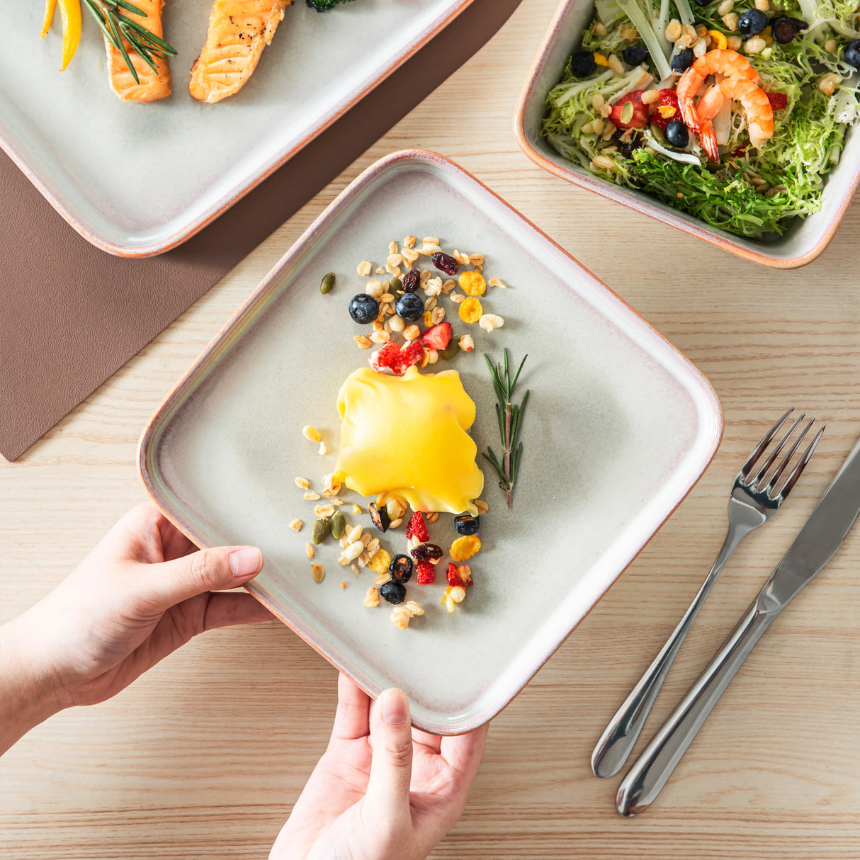 Geschirr-Set Square | 12-24 Teile für 4-8 Personen