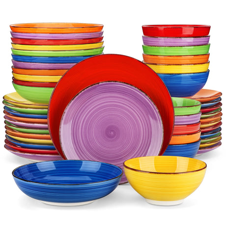 Geschirr-Set Bonita Color | 12-48 Teile für 4-12 Personen