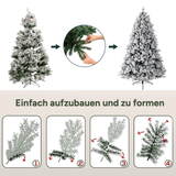 Künstlicher Weihnachtsbaum Premium mit Schnee & LED-Beleuchtung